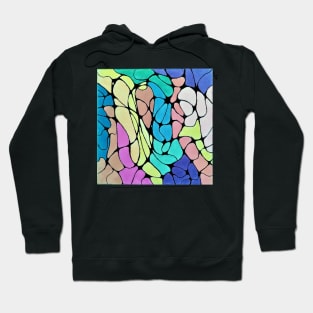 Stained Glass 1 Mosaics-Neographic Art,Relaxing Art,Meditaive Art Hoodie